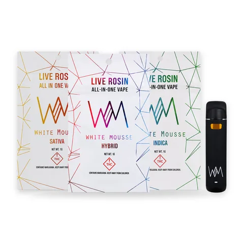 White Mousse Live Rosin AIO, All three