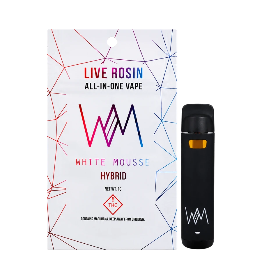 White Mousse Live Rosin AIO — Hybrid bag and device