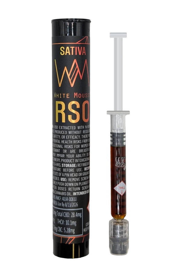 White Mousse RSO applicator and tube