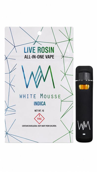 White Mousse Live Rosin AIO — Indica